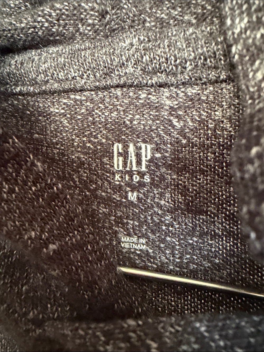 Gap Kids boys Army green Charcoal Lightweight Hooded Pullover marled sweaters 8 - Picture 2 of 9